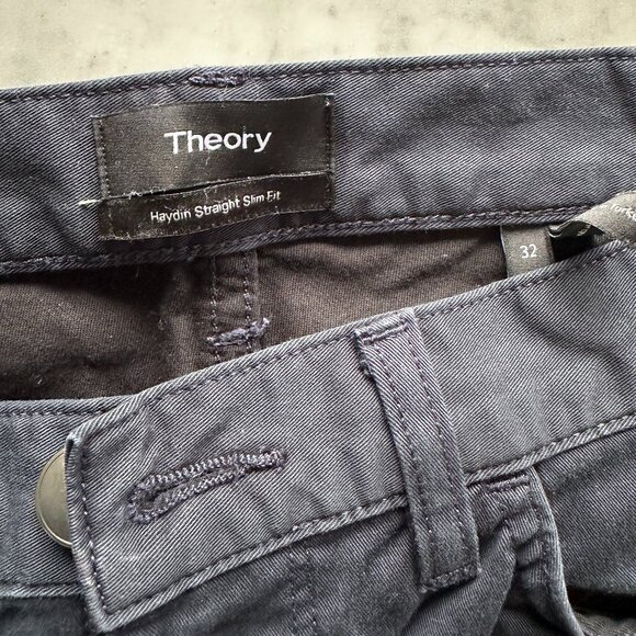 Theory Haydin Pant in Stretch Cotton Twill - Size 32 - Picture 4 of 5
